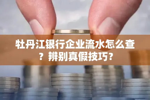牡丹江银行企业流水怎么查？辨别真假技巧？
