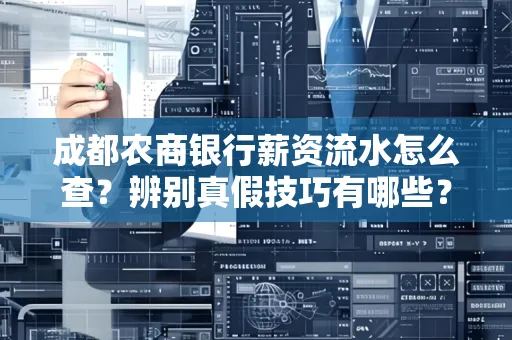 成都农商银行薪资流水怎么查?辨别真假技巧有哪些?